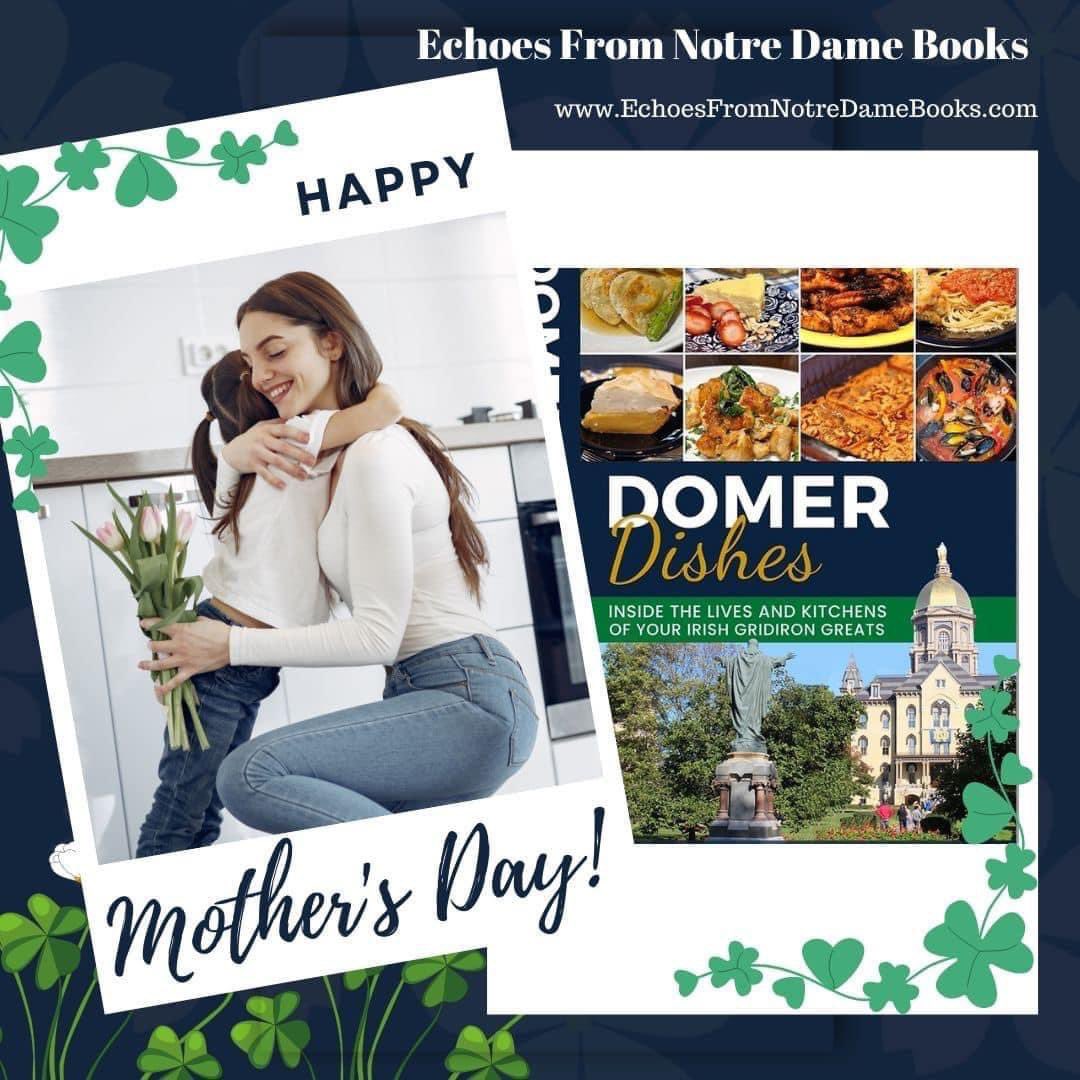 Looking for a unique Mother's Day gift for that Mom who loves #NotreDame? Please check out my Notre Dame Football cookbook, Domer Dishes. I've collected 50 recipes from Notre Dame football players, coaches, leprechauns and student managers, and stories about why these are their…