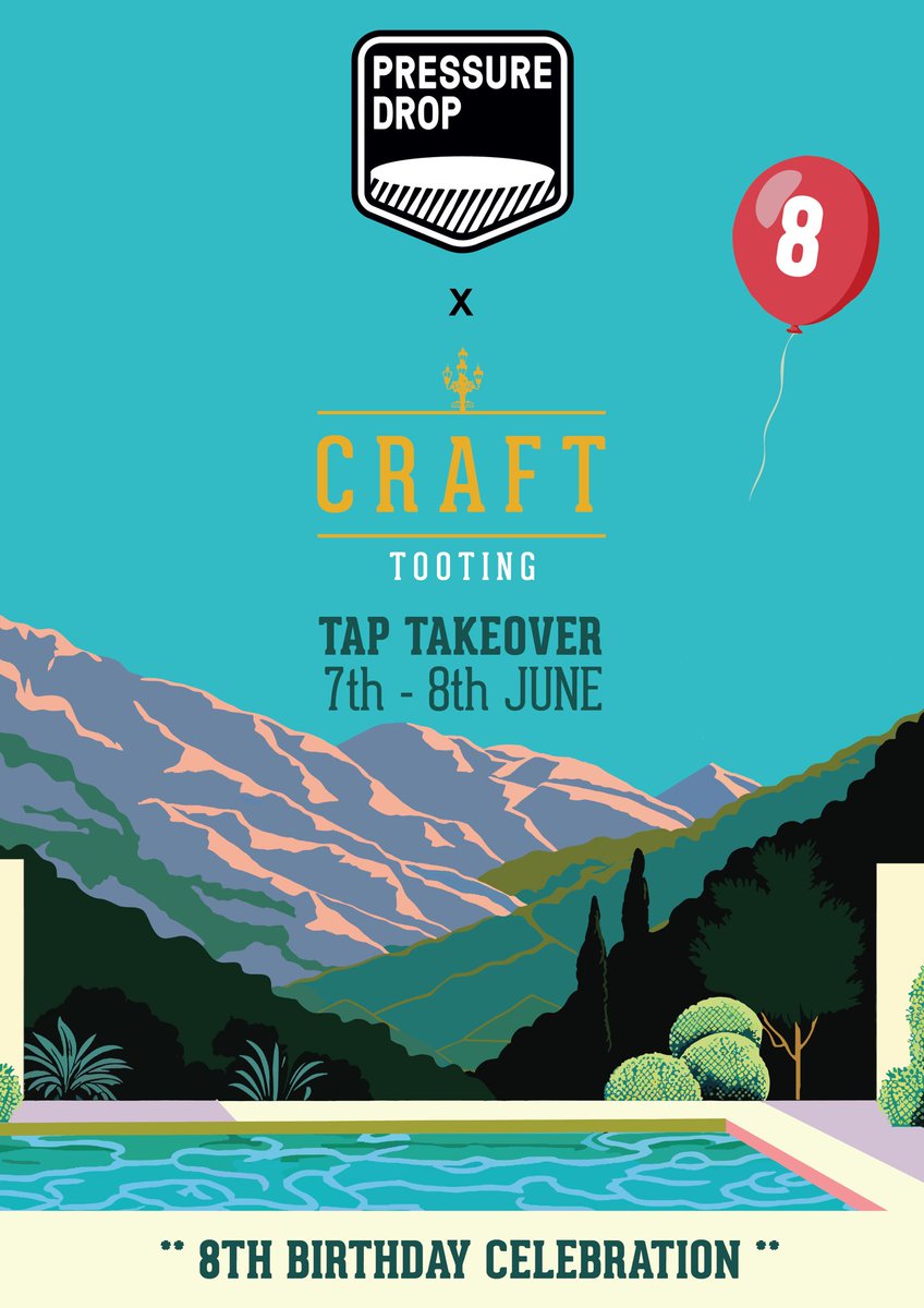 WE’RE 8 YEARS OLD THIS MAY! 🎉🥳🍾 So to celebrate we’re having a #PressureDrop Tap Take Over 7th & 8th June (and possible Sun 9th if some kegs are left!) So stick it on your diary and I’ll see you there.. pop on your party hat #Tooting! 🎈#CraftTooting #Craftbeer #Beer #Bar