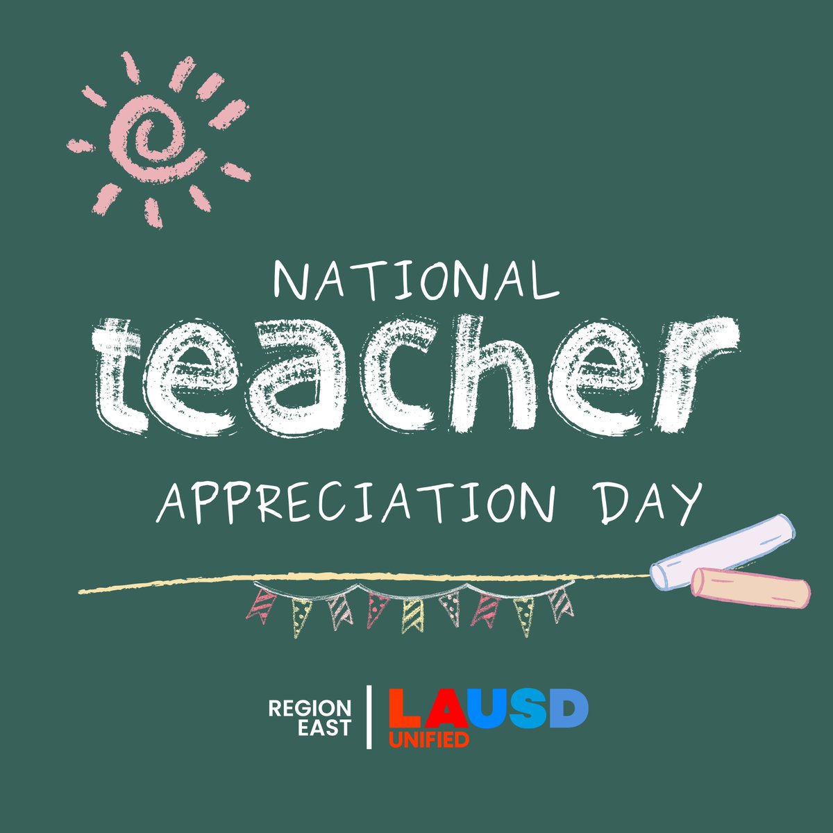 On #NationalTeacherAppreciationDay, we celebrate the incredible dedication, passion and hard work of our Region East teachers and substitute teachers! Thank you for shaping the minds and inspiring the dreams of our students! 🍎#TeacherAppreciationDay #TeacherAppreciationWeek