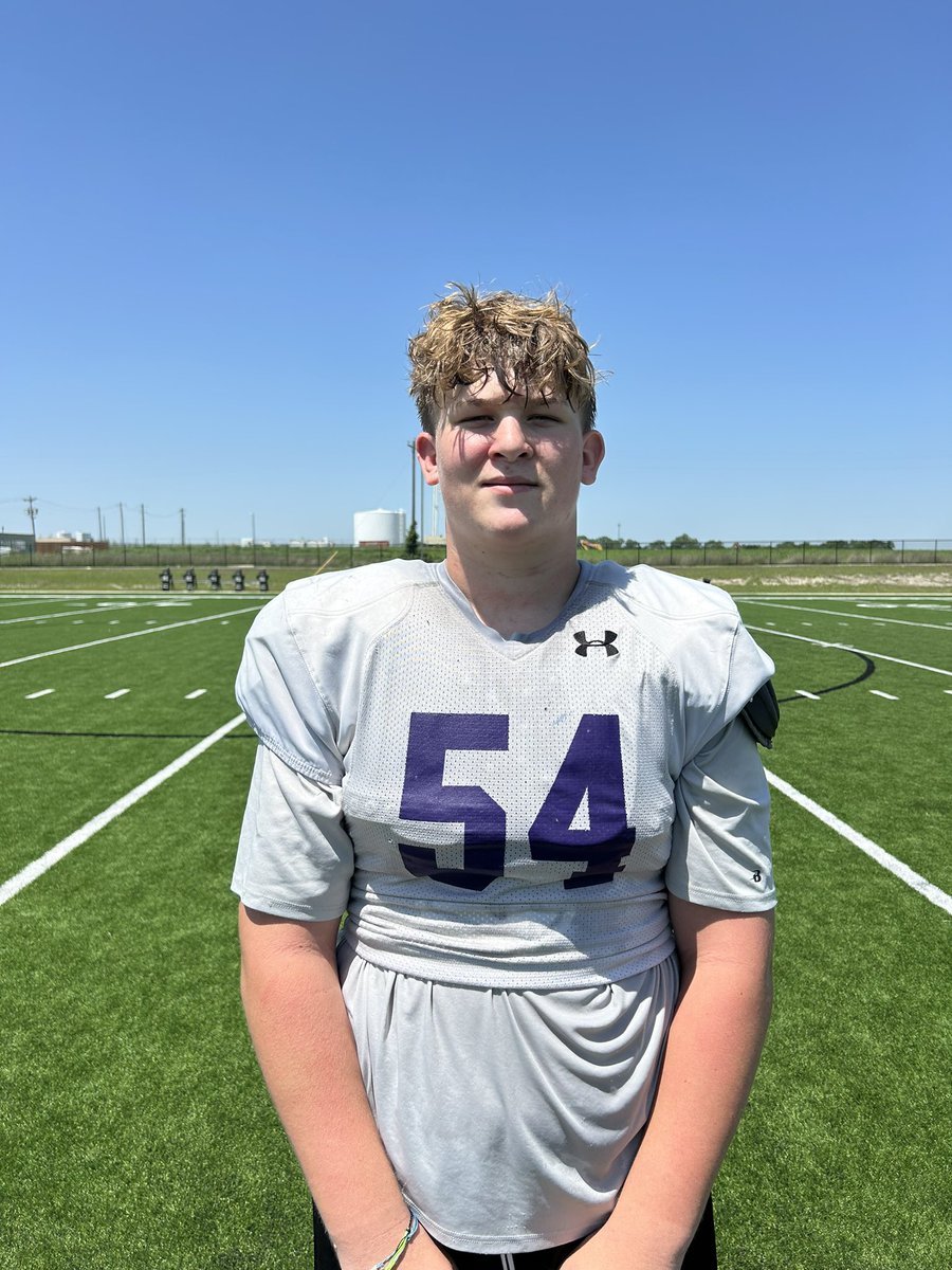 Anna ‘27 LT Peyton Miller is the latest Miller brother taking TXHSFB by storm. Older brother CJ Miller was a 2x All-State LB. Peyton cites Texas A&M, Oklahoma and Nebraska as early leaders in his recruitment.