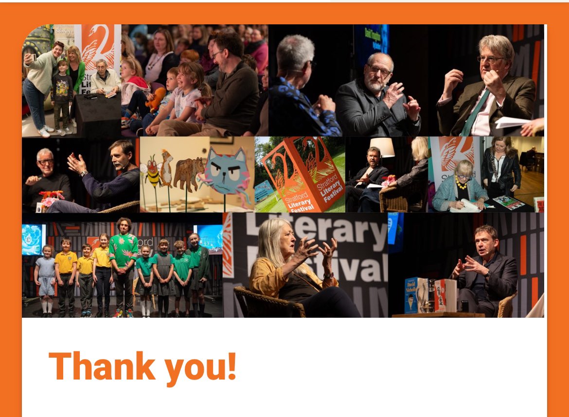 This just about says it! Despite everything, a festival was had. Thanks to our venues, the team, authors, interviewers and our audiences for making it happen! See you 25-27 October.