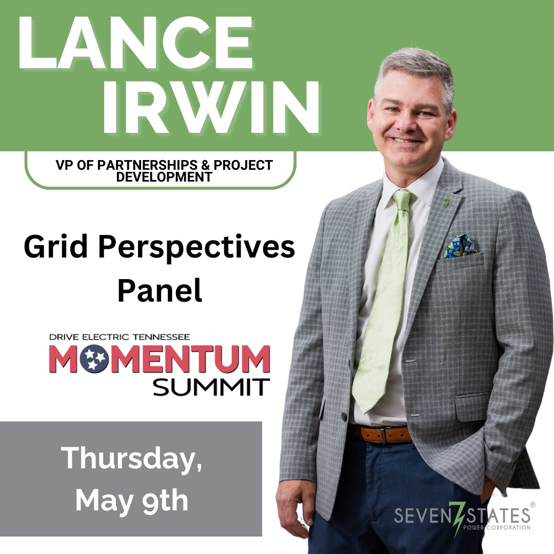 We're gearing up for the @DriveElectricTN Momentum Summit this Thursday. Make sure to check out the Grid Perspectives panel with @Lance_Irwin! #driveelectric #evchargers