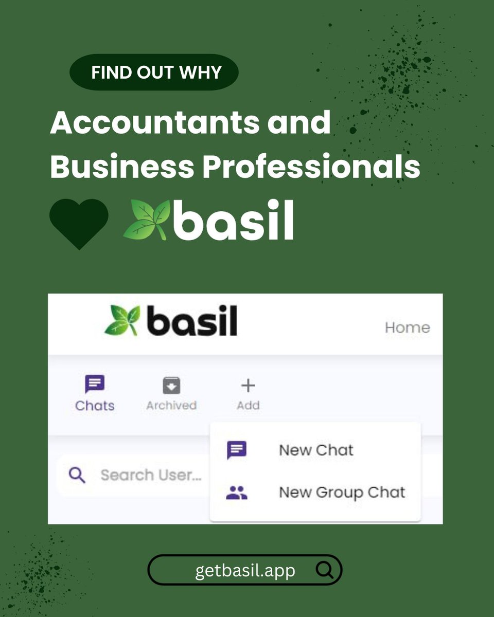 With Basil’s chat feature,

🗨️ Chat with clients in real-time
 📂 Share documents and updates
 🤝 Secure and compliant communication

Try Basil: bit.ly/3yhkmhW

#PracticeManagement, #ClientEngagement, #ChatFeature, #ClientCommunication, #SecureMessaging, #InAppChat