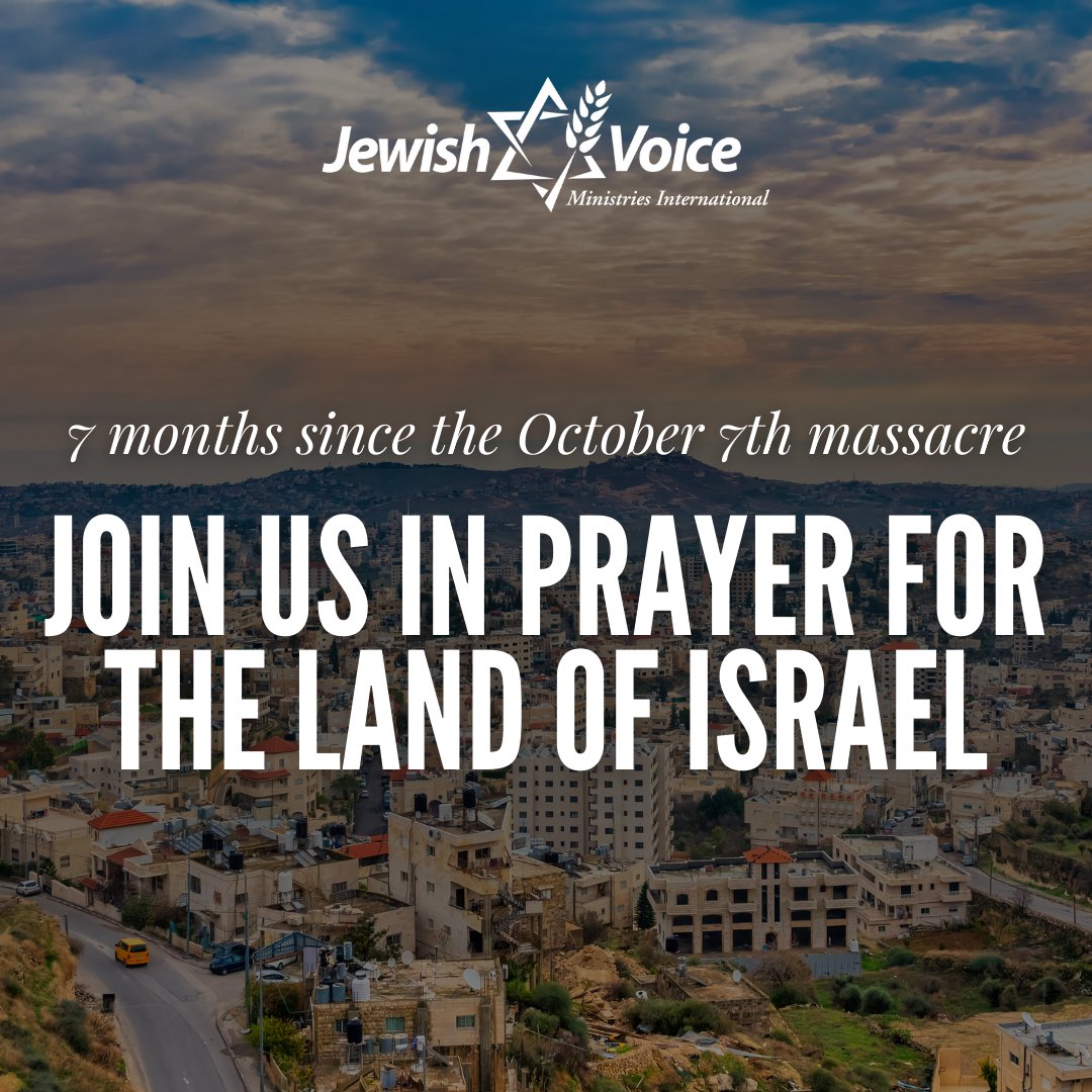 Please join us, friends, as we gather together in prayer for Israel & the Jewish people. Let's pray with confidence to God today, knowing He will deliver His Chosen as only He can do. Let's pray this now.​

#JewishVoice #PrayForIsrael #NeverAgainIsNow #StillStandingWithIsrael