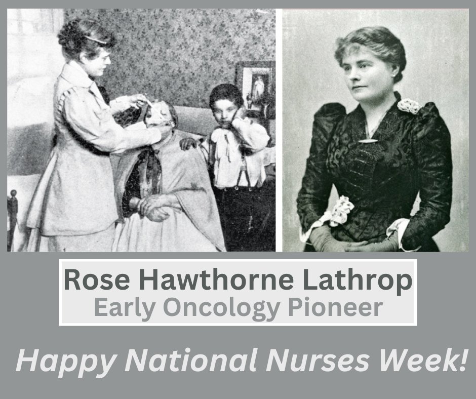 Happy #nationalnursesweek! ASPHO thanks #PedsHemeOnc nurses for their dedication.❤️ DYK about Rose Hawthorne Lathrop, a pioneer #oncology nurse in the 1890s who proved cancer is not contagious? Thank you, #PHOAPPs! Learn more about Rose here: bit.ly/3wp3gya