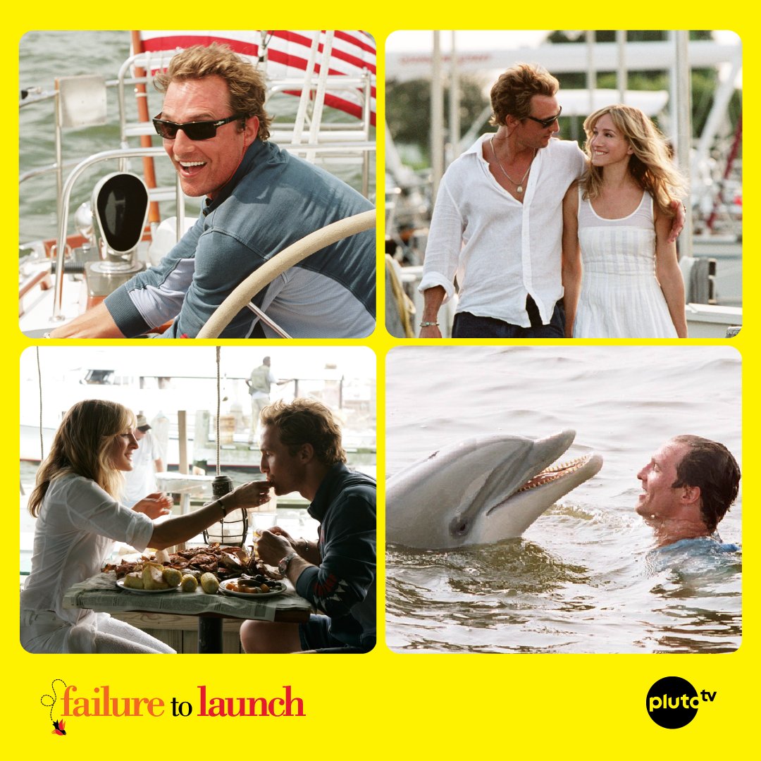 Manifesting this kind of summer. ☀️ Failure to Launch is streaming for free on Pluto TV!