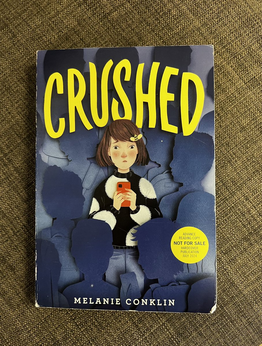 Book Mail!! Looking forward to reading #Crushed! Middle school years sometimes seem like the toughest years! Hoping Sophie finds a way to make it a positive time! Thank you for sharing with #bookposse! @MLConklin @LittleBrownYR
