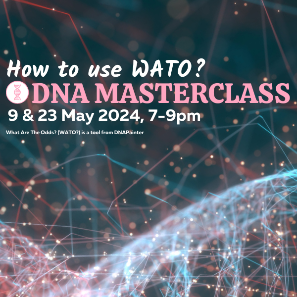 My next 2-part #DNA Masterclass ''𝙃𝙤𝙬 𝙏𝙤 𝙐𝙨𝙚 𝙒𝘼𝙏𝙊?'' hosted by <a href="/familytreemaguk/">Family Tree</a> begins Thurs 9th May at 7pm BST. Don't miss it if you want to dive deep and learn why &amp; how to use WATO &amp; WATO+. Recordings will be available until 23rd Jun. family-tree.co.uk/how-to-guides/…
