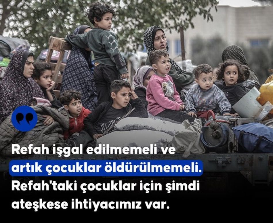 saidercan's tweet image. Children are slaughtered in broad daylight and there is no sanction! No accountability! No punishment, no (real) judgment! The crime is clear, the guilty are clear. But there is no judge, no court!
#getoutofrafah