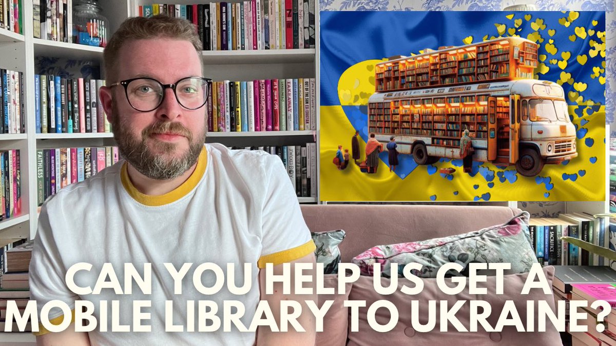 New video about @libsconnected’s crowdfunder I’m involved with to get a mobile library to Ukraine. If you can spare anything that would be amazing. And if you can share that’s fab too, I’ll be donating the revenue this video makes towards the project🇺🇦 youtu.be/h_wkpwyrjsU