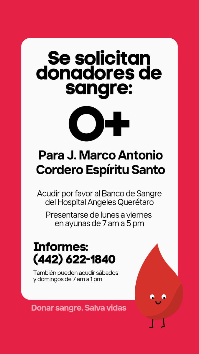 #Querétaro  #DonaSangre @DonasangreCruzR @FerCanasOficial @CruzRojaQro