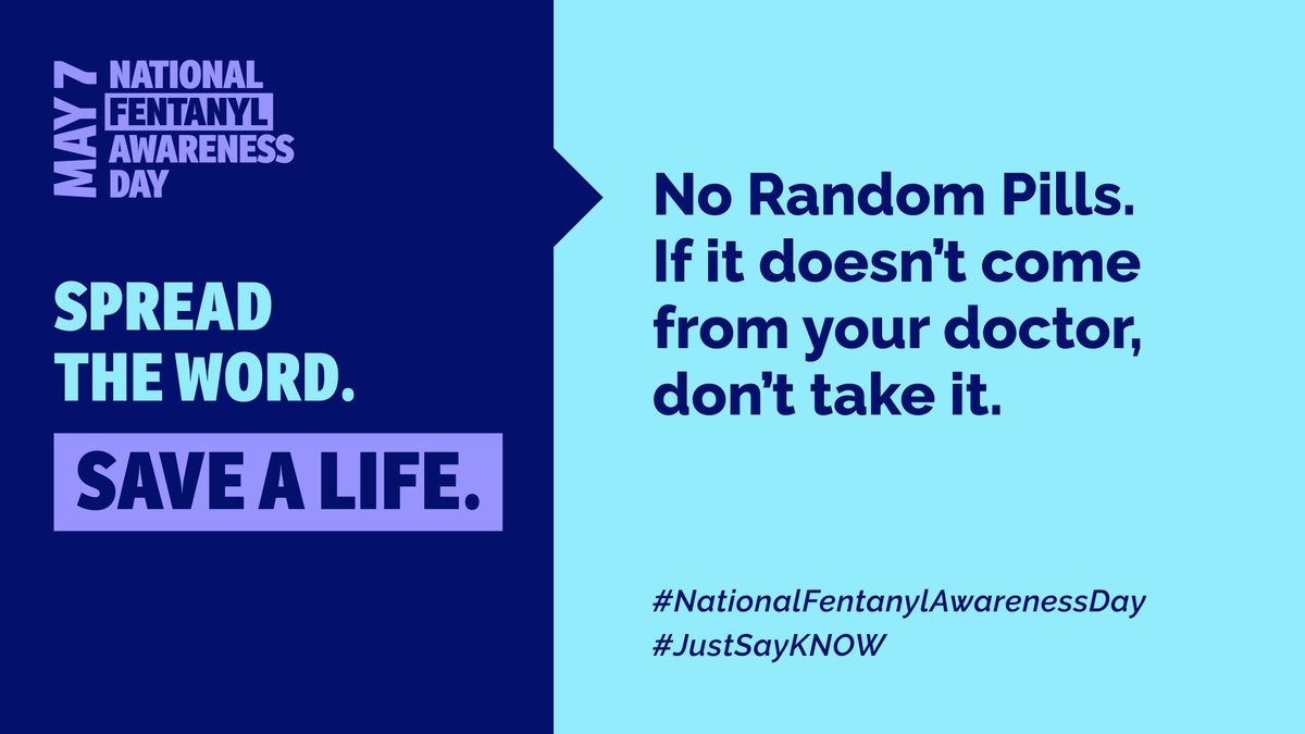 Fentanyl is used to make fake pills disguised as Oxycontin, Percocet and Xanax. You can’t fix real stress with
fake pills. Take action and help your friends find the support they really need. 

For more information head to bit.ly/3L4NrQA. #NoRandomPills