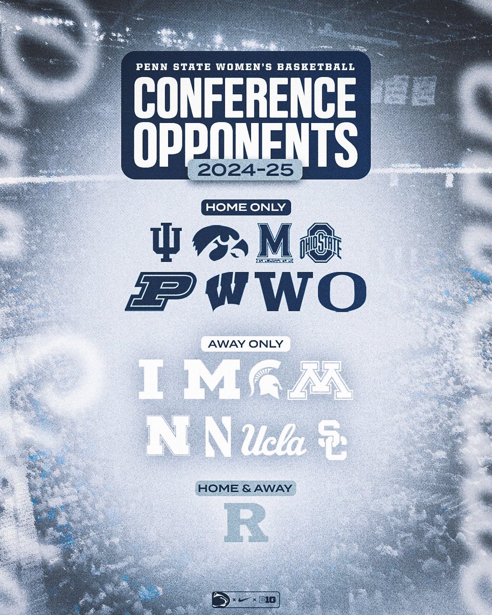 Conference matchups for the 2024-25 B1G season 👀 #LionMentality x @B1Gwbball