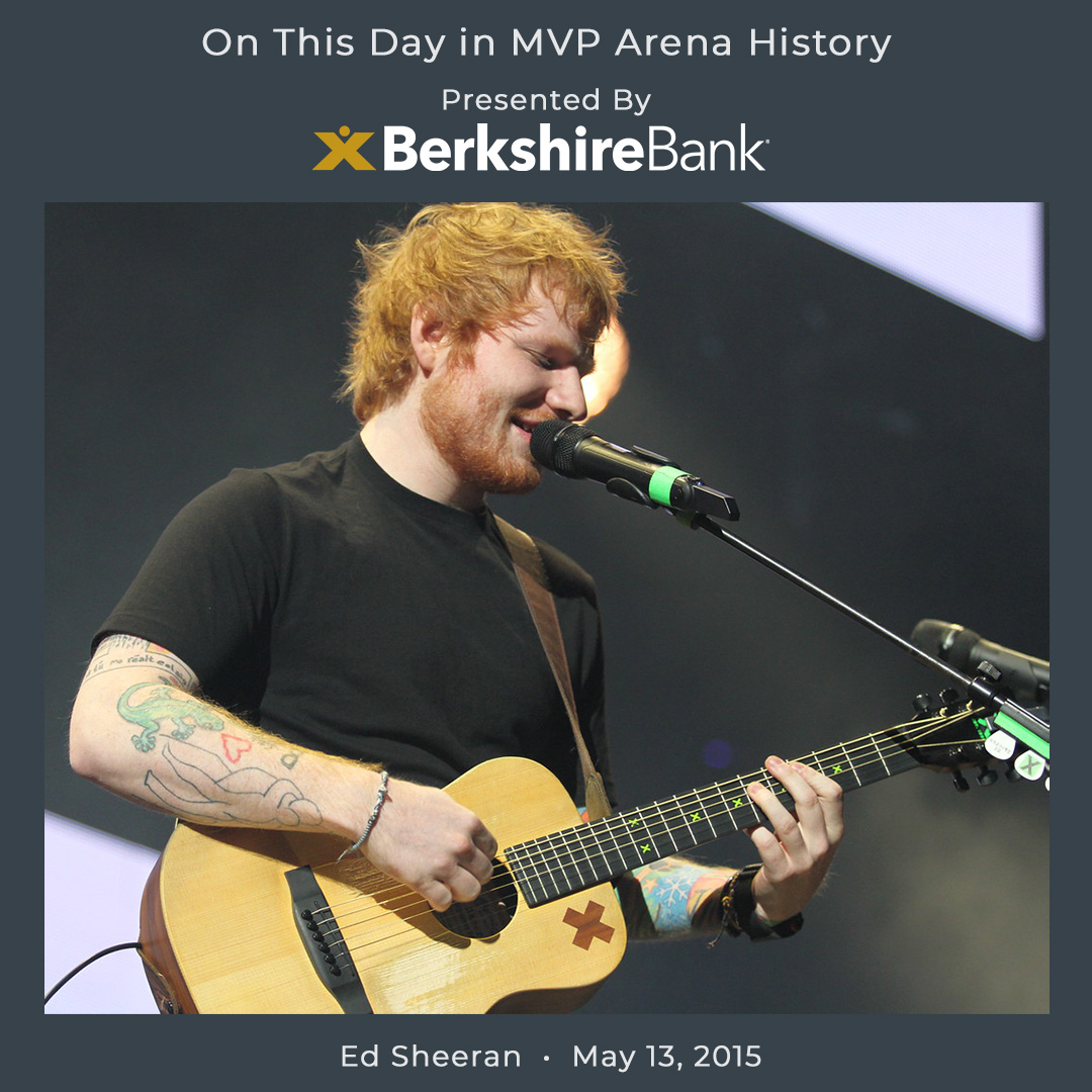 On This Day Presented by @BerkshireBank We're just thinking out loud, but this was a great concert! @edsheeran brought his X Tour to Albany on May 13, 2015