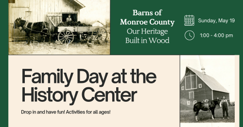 mocohistoryctr's tweet photo. Explore the galleries with free admission on Family Day! Learn about the barns of Monroe County and enjoy activities throughout the building on May 19, 1-4 pm. https://t.co/e0tjMpnRRJ