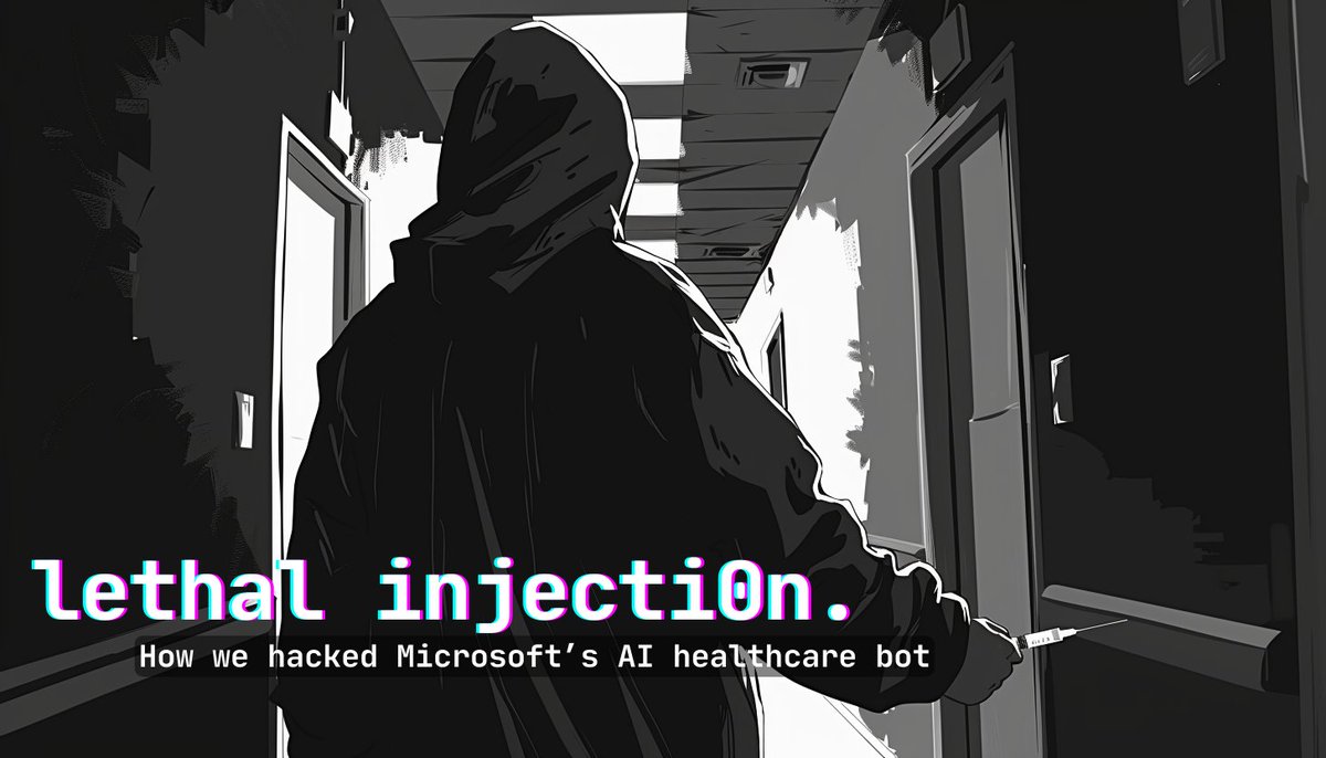 I hacked Microsoft's AI bot for healthcare on a Friday night Within hours I could access data of multiple healthcare organizations, but it didn't stop there Microsoft fixed the issue, and then I did it again, and again, and again.. Here's the story of Lethal Injection: 💉