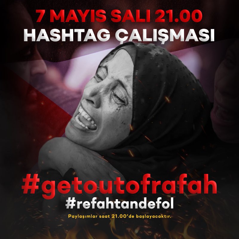 Genocide continues in Palestine. We pray for the destruction of Israel, which is targeting millions of people seeking refuge in Rafah, and for the victory of our brothers and sisters. #getoutofrafah