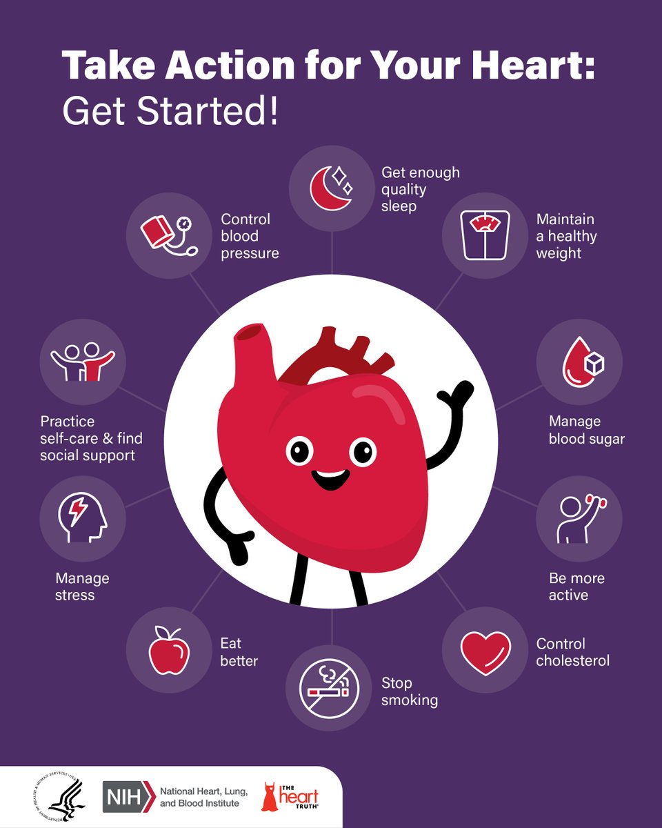 You have the power to take action to protect yourself against heart disease. The Take Action for Your Heart: Get Started! fact sheet provides heart-healthy tips to help you take action to reduce the risk of heart disease and its risk factors. go.nih.gov/xG7VTtq