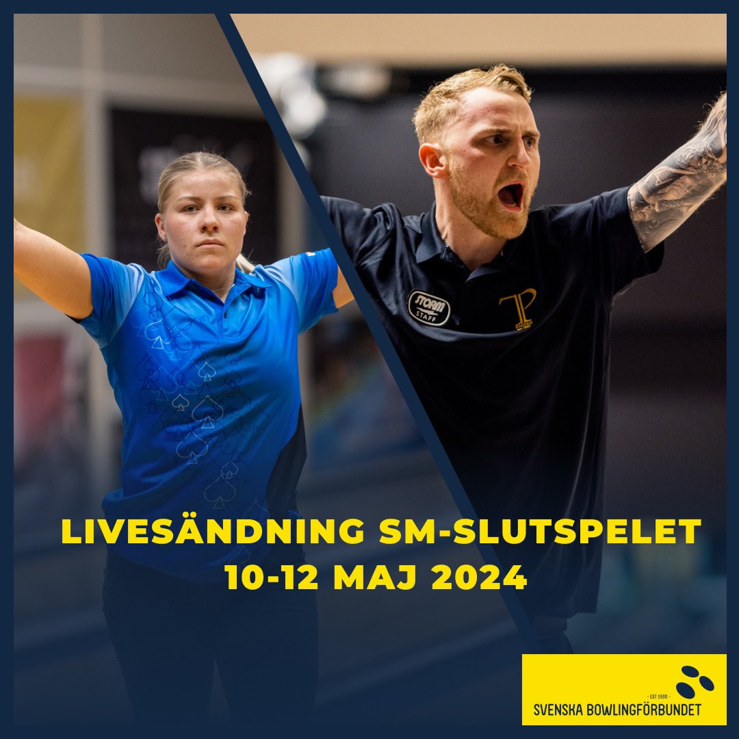 För er som inte kan vara på plats i ett kokande RC Bowl till helgen så sänds SM-slutspelet på Svenska Bowlingförbundets Youtubekanal. Sändningen startar kl 16.25 på fredag. 
swebowl.se/nyheter/nyhete…