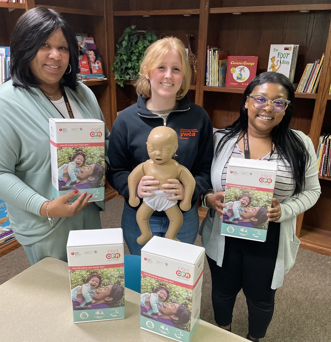 Thanks to a grant from the @GerberFdnWmi, we're making an impact in Kalamazoo, providing 200 Infant CPR Anytime Kits to the @YWCAKalamazoo WISH home visitation staff. They'll help teach parents infant CPR. You can join the #NationofLifesavers, too at spr.ly/6019jl6ot.