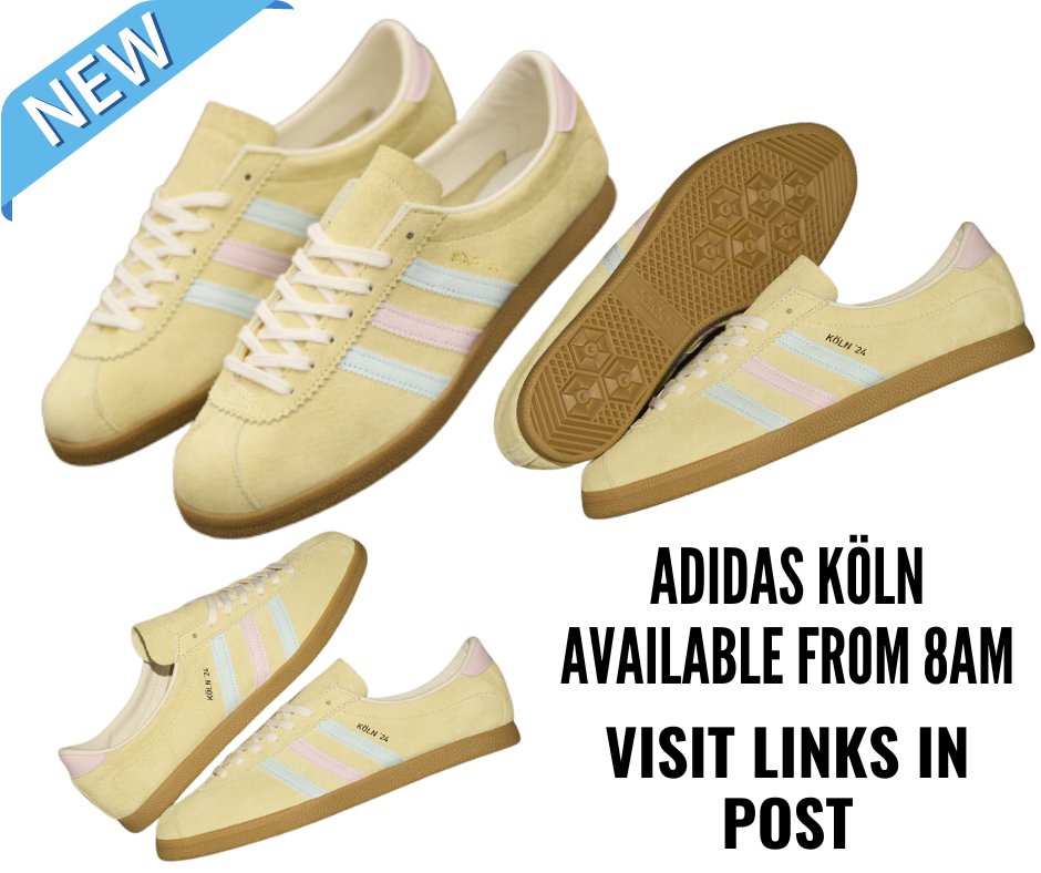 #ad adidas Koln '24 | Available from 8am today from the following stockists
Size? - bit.ly/adidas-koln-1
HIP - bit.ly/adidas-koln-2
FP - bit.ly/adidas-koln-3
OS - bit.ly/adidas-koln-4

#adidas #adidaskoln #thecasualsdirectory