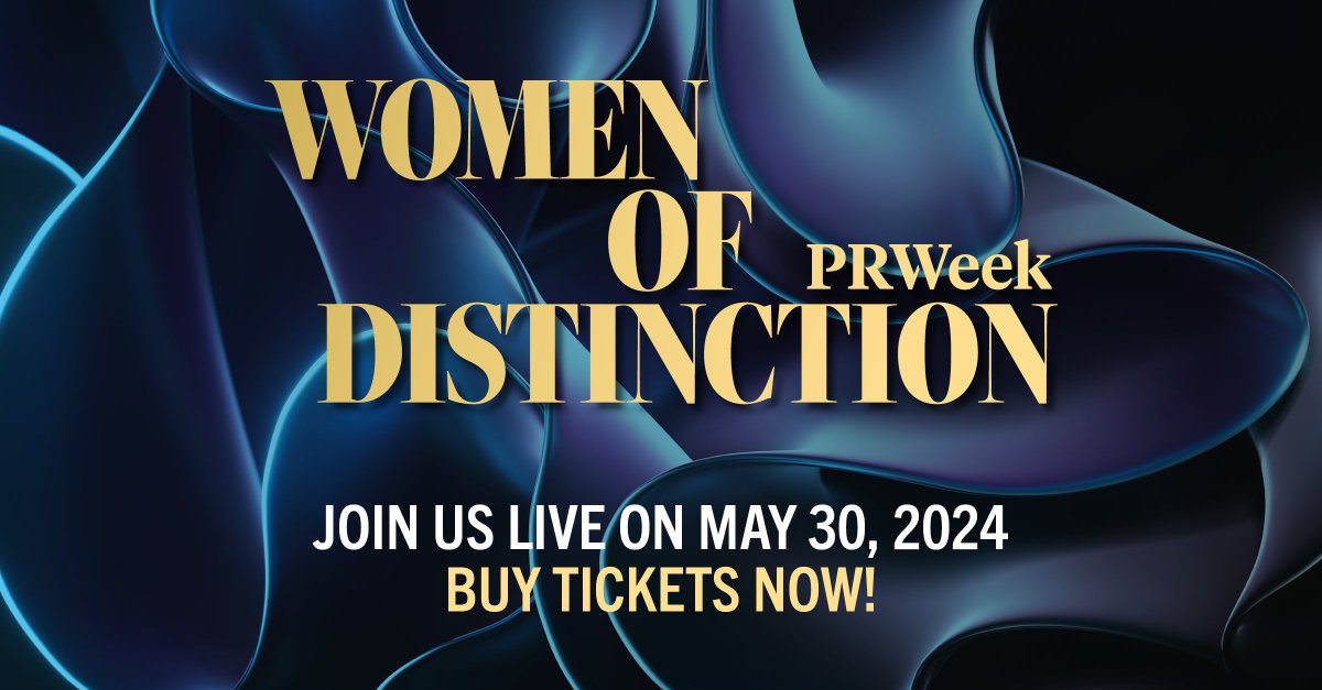 PRWeekUS's tweet photo. Join us at the #PRWeekWomenofDistinction event on May 30 in NYC! It's an opportunity to honor and support the contributions of women in PR, while also fostering empowerment, diversity, and inclusion within the industry. Register now! https://t.co/4hJBJESexW https://t.co/f09lMNzTpX