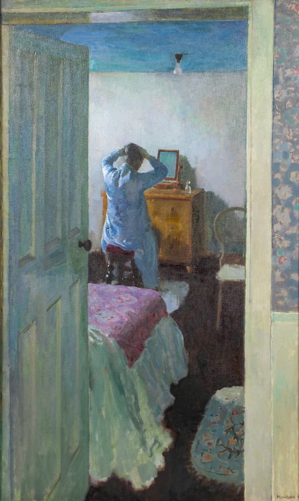 The Attic Bedroom, Alberto Morrocco, Oil on Canvas, 1955 (Dundee Art Galleries and Museums Collection). beyondbloomsbury.substack.com