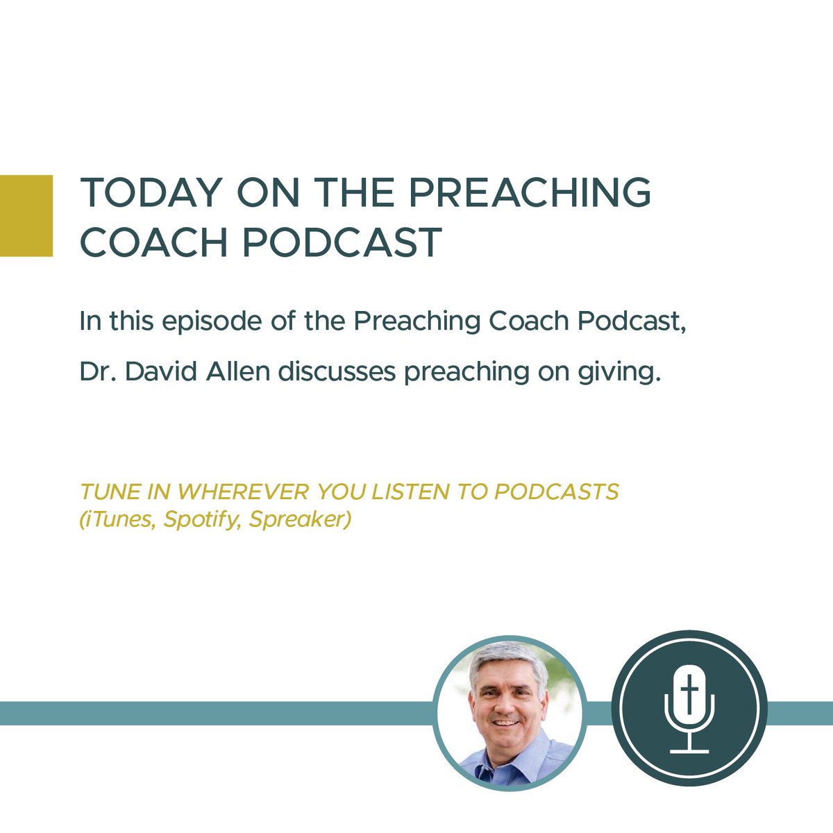 The Preaching Coach Podcast: In this episode, Dr. David Allen discusses preaching on the subject of giving. Listen today on iTunes, Spotify, and Spreaker, or follow the link below. Listen: spreaker.com/episode/preach…
