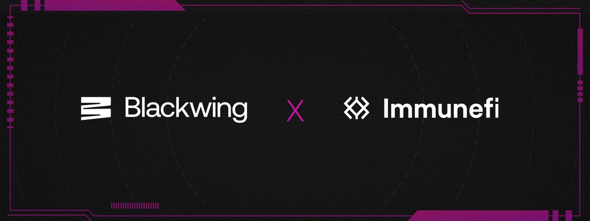 Today, we're proud to announce our partnership with @immunefi! Security experts can now earn up to $100,000 for safely exposing security vulnerabilities on all @blackwing_fi contracts. See our bounty page 👇 immunefi.com/bug-bounty/bla…