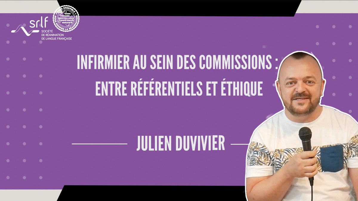Élections SRLF 2024 📩
Retrouvez l’interview de Julien Duvivier, infirmier au sein du service de réanimation de la Dracénie et membre de la Commission d’Ethique de la SRLF.
🔗zurl.co/7Cv0