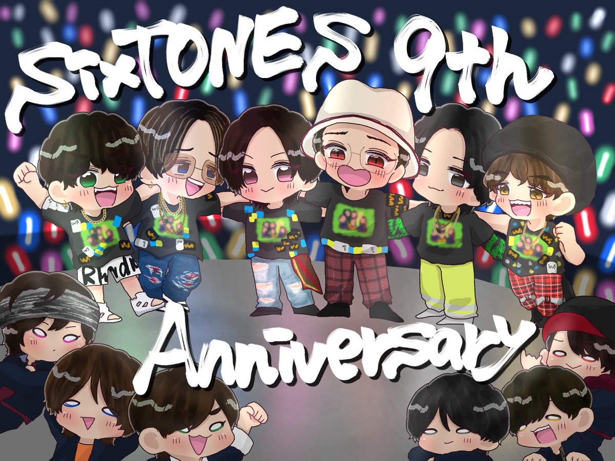 💎🐻🦁🦇🦓🦅🦔💎
💎💚💙🩷❤️🖤💛💎
#SixTONES結成9周年
#いつもありがとうSixTONES
#Happy9thAnnivST