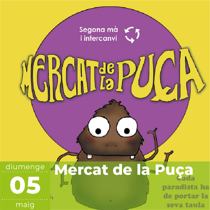 👉 Mercat de la Puça
Mercat de segona mà i intercanvi obert a tothom!  Amb activitats, tallers, exhibicions i servei de bar durant tot el matí.
📆 Diumenge 5
🕑 10 a 14 h
💰 Gratuït
📌 Escola Aldric
📝 AFA CEIP Aldric
➕ INFO 👇
cassa.cat/agenda #AgendaCassà