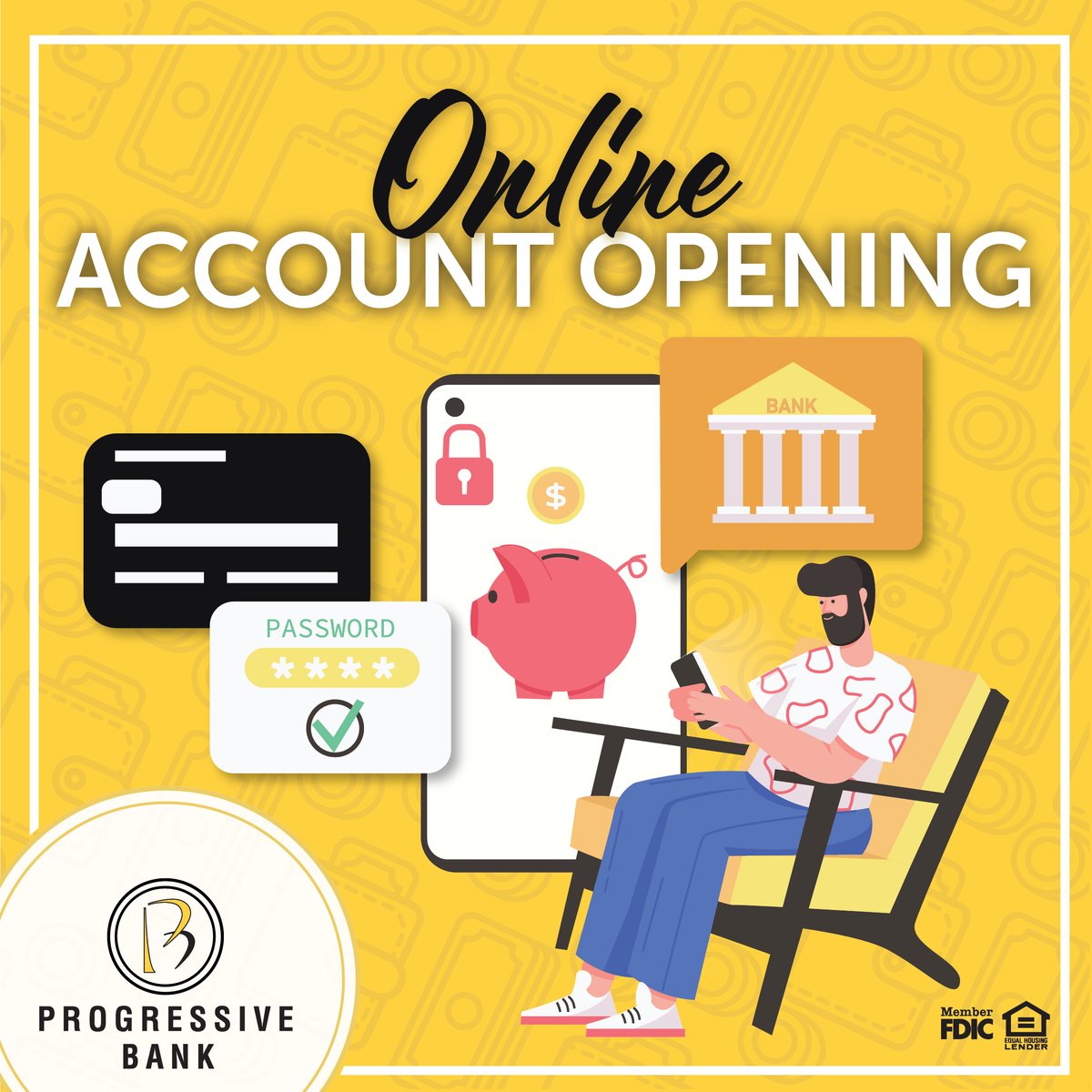 Open a personal checking or savings account in just 5-7 minutes online with Progressive Bank! It’s quick, easy, and convenient.

Learn more: bit.ly/2XByIoT

#ProgressiveBank #LocalBank #OnlineBanking