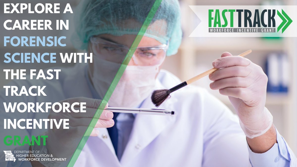 Our Fast Track program opens doors for an entire segment of the population to get training needed to participate meaningfully in the Missouri workforce. There are many programs that are covered, including Forensic Science! Get started today: bit.ly/3s1ocZt