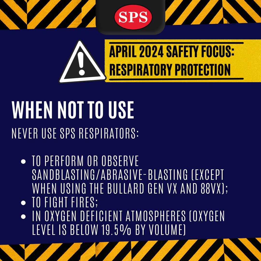 #DYK respirators are not always appropriate or safe for use, specifically in the following tasks/scenarios… SPSNE #RespiratoryProtection #Safety #ConstructionSafety