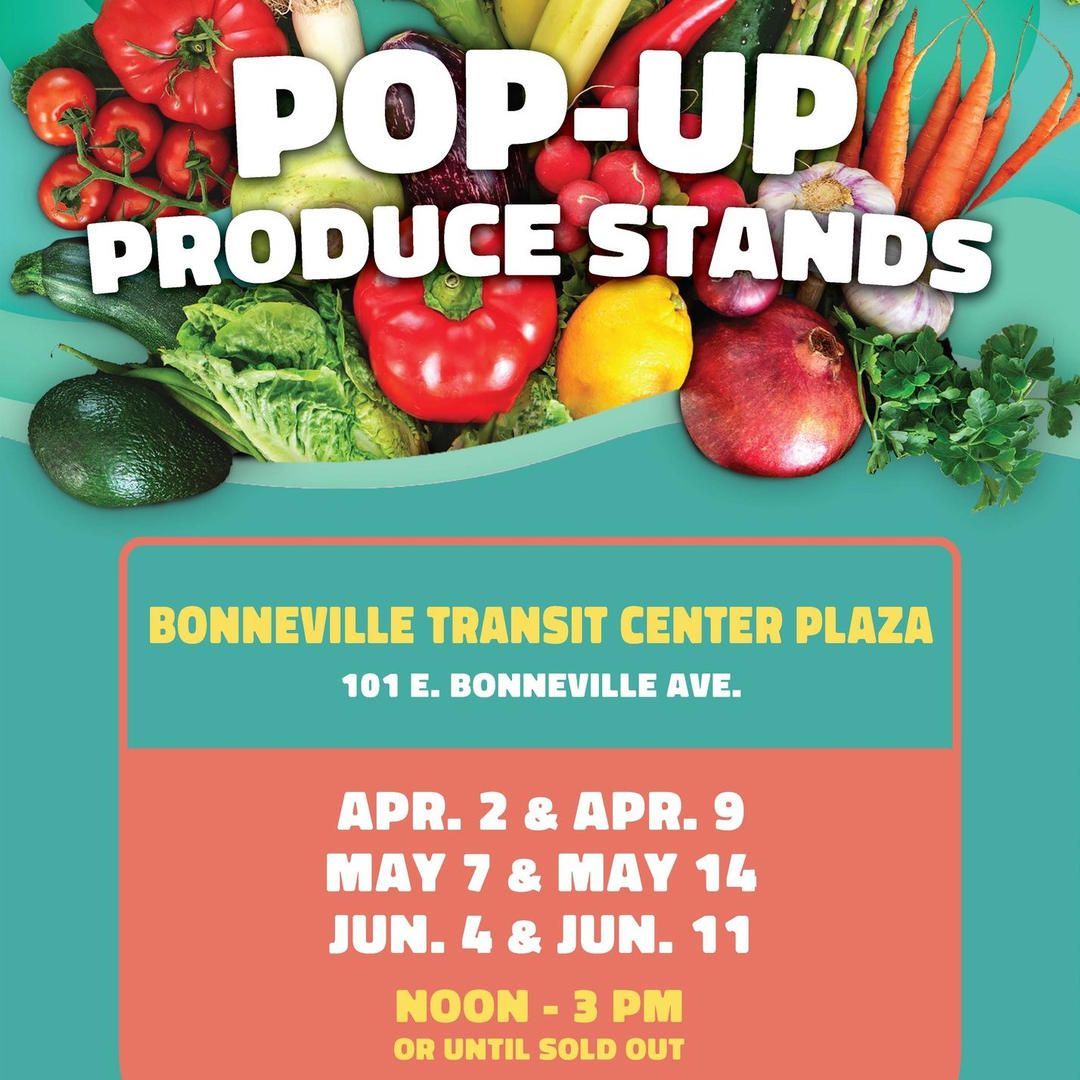 Our pop-up produce is back next week on 5/7 from 12PM-3PM at the Bonneville Transit Center. You can use a SNAP/EBT card to bring home healthy fruits and vegetables! bit.ly/3TGHXjd #HealthyNeighborhoods