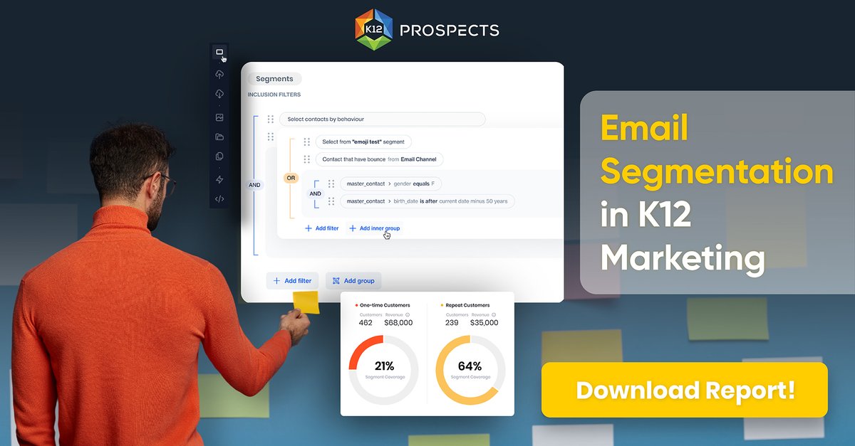 Want to know how you can use email segmentation in K12 marketing? Please read our guide to leverage segmentation in emails. bit.ly/3jbTTLy #gbl #pbl #mlearning #elearning