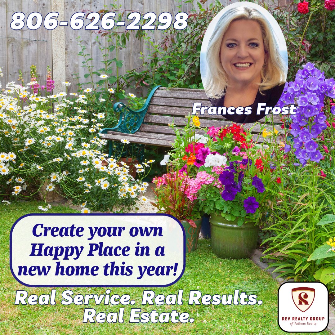 RevRealtyGroup's tweet image. Make your downtime peaceful and serene in a new home this summer! Call me to find the perfect home to call your own. 806.626.2298 
#AmarilloRealEstate #bestrealtorinamarillo #newhomebuyer #FrancesFrostRealtor