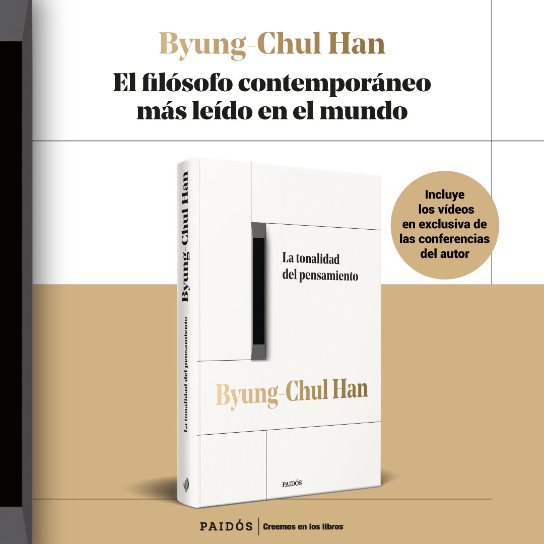 'La tonalidad del pensamiento' es el primer volumen de la 'Trilogía de las conferencias'.

Una obra que ofrece acceso a los textos, fotografías y grabaciones exclusivas de las conferencias más recientes de Byung-Chul Han.

#CreemosEnLosLibros 📚