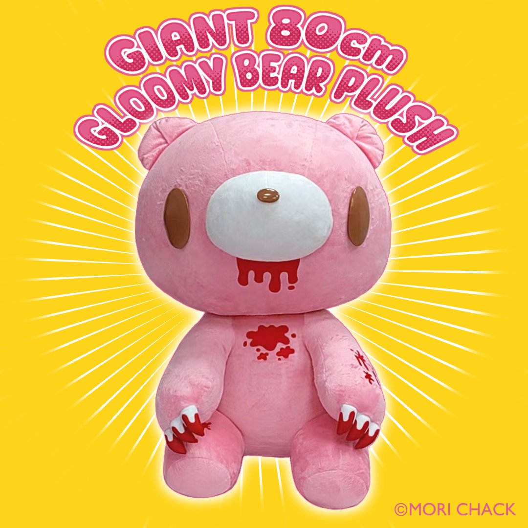 GIANT 80cm GLOOMY BEAR PLUSH

🧸preorder now: gloomybearstore.com/products/gloom…