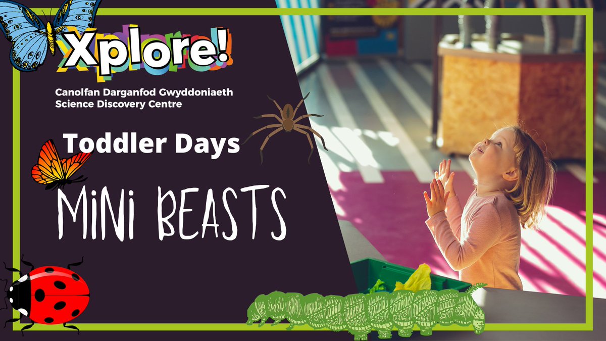 The theme for the next Toddler Day is Minibeasts! 🐥 Join us for a day of messy play, crafts and Storytime sessions all themed around some of the creepiest of crawlies! 🐝 📅 May 10th 🕰️ 09:30 - 16:30 💰 Under 3s go free! Book your place now! bit.ly/4aWgpgC 🌳