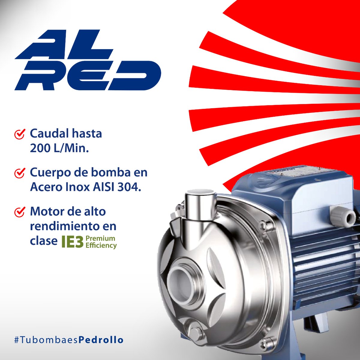 Modernas, eficientes y fáciles de mantener, ideales para aplicaciones con alta altura, bajo caudal y gran volumen. Aptas para uso #doméstico, #agrícola e #industrial con líquidos no dañinos para el #aceroinoxidable.

Conoce más:
💻 bit.ly/36rYOi6