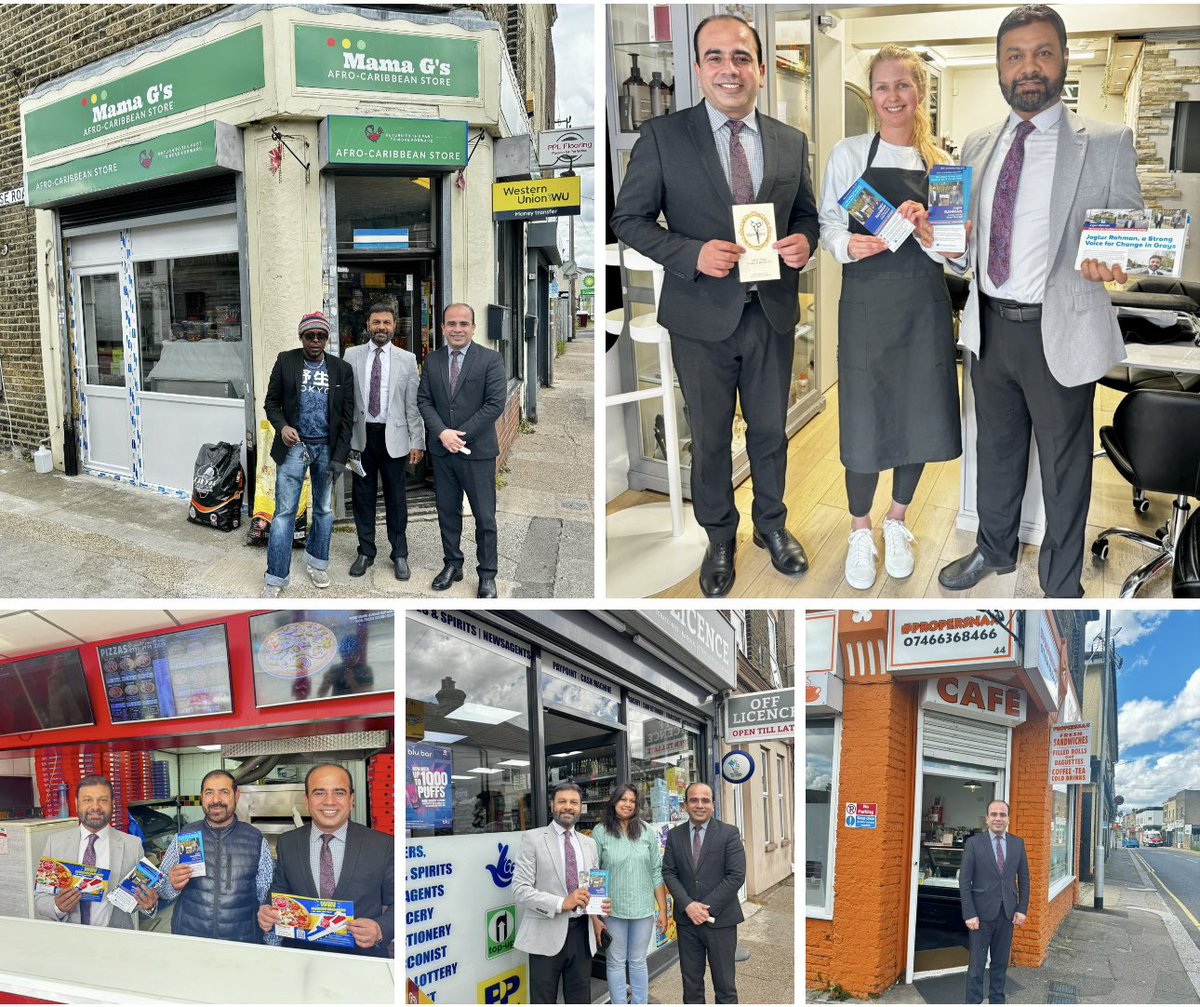 #ISupportSmallBusinesses Visited businesses on Broadway in Grays with Joglur Rahman, councillor candidate for Grays Thurrock ward. I’m always here to help & support Thurrock businesses and residents. You can always contact me regarding local issues.