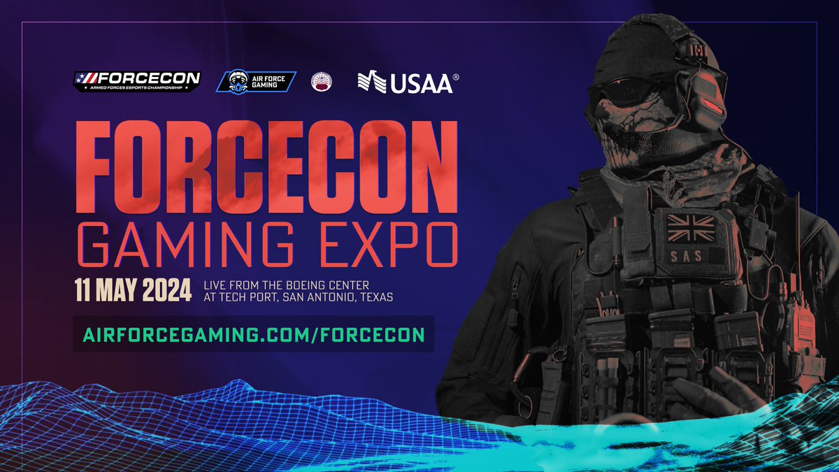 Are you ready for FORCECON? 🔥 Witness our US armed service branches compete in the Armed Forces Esports Championship! Take part in the fun and enjoy prize giveaways, unique gaming opportunities and freeplay experiences. 🎟️ Get your FREE tickets today: airforcegaming.com/forcecon