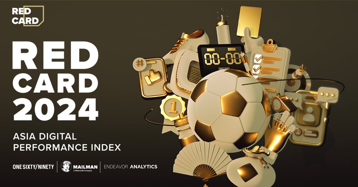 Our Red Card 2024: Asia Digital Performance Index is now LIVE, ranking European football clubs, leagues, and players online in key regions across the region. Read on for the rankings and insights: bit.ly/3WmEXvo