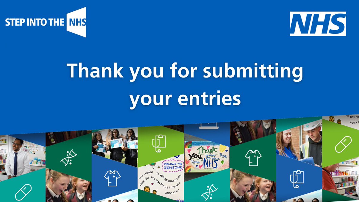 Thank you to the schools and students for sending their wonderful entries to the #StepIntoTheNHS schools competition! At least 2,000 have been submitted! We'll be announcing the winners on our galleries in June. 👉KS2 - ow.ly/GRB750RssBF 👉KS3 - ow.ly/tkS550RssBE