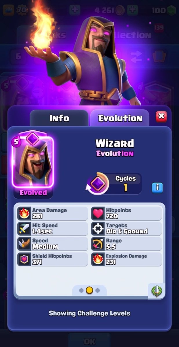 These are the stats for the Wizard Evolution which will be dropping next season 🔥 What do you think about him? 👇