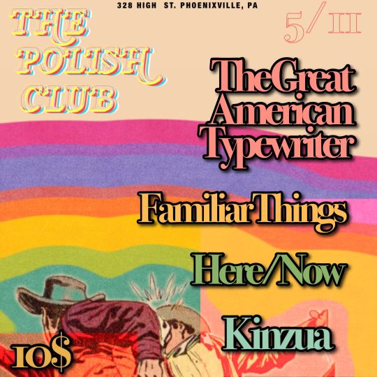 🚨TWO SHOW DAY ALERT🚨 We’re so stoked to be playing a set at this year’s Kensington Derby on May 11, one of our favorite Philly events of the year. We play at 12pm before we head out to Phoenixville to rip the Polish Club. No excuse not to hang with us!
📸: Steph Cincinnati