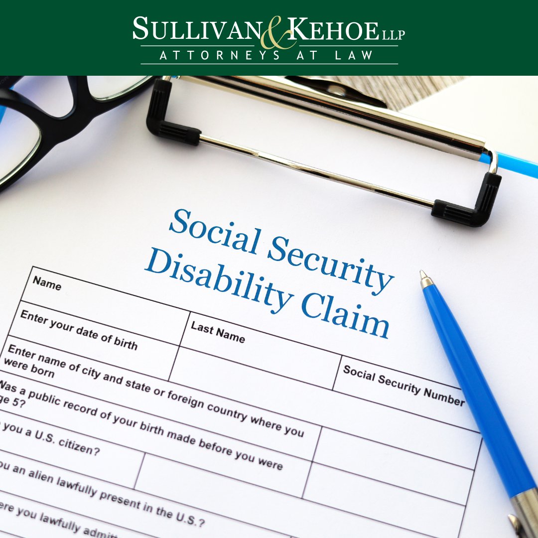 Every year, around two million people apply for Social Security disability benefits, including Social Security Disability Insurance (SSDI) and Supplemental Security Income (SSI).

To find out more, read our blog: sullivanandkehoe.com/blog/five-reas… 

#legalblog #sullivanandkehoe #SSDI #SSI