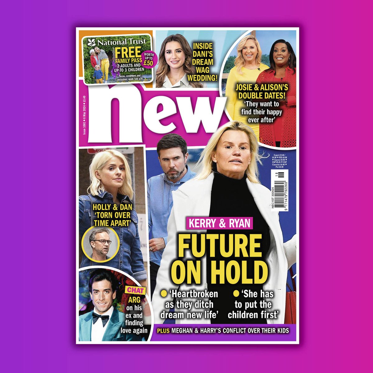 NEW ISSUE ALERT! In this week’s issue we’ve got Kerry Katona’s future on hold. Plus, we’ve got Meghan and Harry’s conflict over their kids. Out now!
